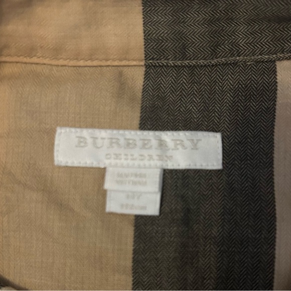 Burberry Children Button Up Shirt Girls Size 12 - Picture 4 of 6